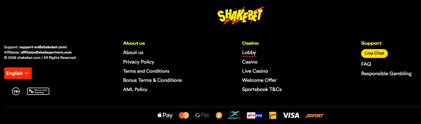 Översikt av betalningsmetoder för insättning och uttag